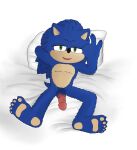  bed bedroom_eyes eulipotyphlan female furniture genitals hedgehog hi_res male male/female male_pubes mammal narrowed_eyes penis pubes pubes_exposed seductive sega sonic_the_hedgehog sonic_the_hedgehog_(film) sonic_the_hedgehog_(series) 