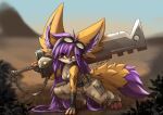  canid canine fennec fox furry mammal melee_weapon military surryfox sword weapon 