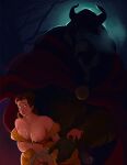  absurd_res after_sex anthro backlighting beast_(disney) beauty_and_the_beast belle_(beauty_and_the_beast) big_penis blush bodily_fluids breasts breath_cloud brown_body brown_fur brown_hair clawed_fingers clothed clothing cum cum_drip cum_on_breasts cum_on_crotch digital_media_(artwork) disney dress dripping duo erection female fur genital_fluids genitals hair hi_res human human_focus larger_anthro larger_male light lighting looking_at_another looking_back looking_up male male/female mammal monster nervous not_furry_focus one_breast_out partially_clothed penis pubes sharp_teeth shrewhub silhouette simple_background size_difference smaller_female smaller_human teeth tusks 