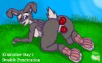  absurd_res anal anthro disney double_penetration genitals hi_res invalid_tag judy_hopps kink kinktober kinktober_2023 mitsuthesune multi_genitalia multi_penis nsfw outdoors_sex penetration penis sex vaginal zootopia 