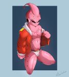  absurd_res bulge choco_bunbun clothed clothing dragon_ball hi_res kid_buu majin male solo underwear 