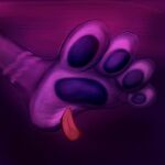  1:1 2023 4_toes barefoot colored digital_media_(artwork) disembodied_tongue feet foot_fetish foot_focus foot_lick foot_play fur hi_res humanoid_feet licking pawpads pink_body pink_fur plantigrade purple_pawpads shaded toes tongue tongue_out zenodos_(artist) 