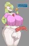  2023 ambiguous_gender bottomless breasts condom curvy disembodied_limb english_text everyone flaccid furry futanari gaikiken gardevoir generation_3_pokemon green_hair groping hair_over_one_eye handjob highres huge_breasts large_breasts large_penis long_hair nintendo penis pokemon pokenav_plus precum red_eyes sex solo solo_focus testicles uncensored wide_hips 