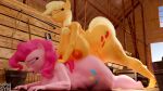  16:9 3d_(artwork) ambiguous_penetration anthro anthrofied applejack_(mlp) areola balls barn big_areola big_breasts big_butt big_nipples big_penis blonde_hair breasts butt crossgender cutie_mark digital_media_(artwork) duo earth_pony equid equine female friendship_is_magic ftg_crossgender fti_crossgender genitals gynomorph hair hasbro hi_res horse huge_areola huge_breasts huge_butt intersex intersex/female intersex_penetrating mammal my_little_pony nipples nude orange_body orange_nipples orange_penis penetration penis pink_body pink_hair pinkie_pie_(mlp) pony sex symm thick_thighs widescreen 