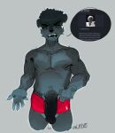  anthro big_penis biped canid canine canis clothing english_text fur genitals goon_(goonie_san) grey_background grey_body grey_fur hi_res laydai looking_at_viewer male mammal mostly_nude penis shirtless simple_background solo text underwear url wolf 