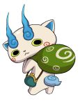  bag facing_away highres komasan looking_at_viewer looking_back official_art shoulder_bag simple_background solo solo_focus white_background youkai_watch 