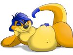  absurd_res anthro belly big_belly blue_hair chubby_male coy draw_me_like_one_of_your_french_girls eyewear glasses hair herpestid hi_res male mammal meerkat meme overweight posing_for_picture remmyfox solo tigerthemeerkat 