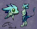  4_ears akoridi anthro avali avali_(original) blue_body blue_feathers countershading dewclaw digitigrade feathered_crest feathered_wings feathers female green_body green_eyes gyrotech head_crest luvashi multi_ear winged_arms wings 