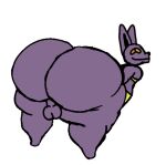  anthro beerus butt domestic_cat dragon_ball dragon_ball_super e_3 felid feline felis genitals god_of_destruction hairless hairless_cat jewelry male mammal purple_body solo sphynx_(cat) 