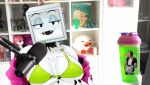  female hi_res humanoid mangakitsune2 monitor_head pyrocynical solo 