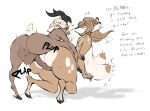  anthro anthro_on_anthro anthro_penetrated anthro_penetrating anthro_penetrating_anthro balls big_breasts big_butt big_penis bottom_heavy bovid breasts brown_body brown_fur brown_hair buckteeth butt capreoline caprine curved_horn deer dialogue doggystyle dullvivid duo english_text erection eyes_closed female female_penetrated fiona_fawnbags_(dullvivid) from_behind_position fur genitals girly goat hair hi_res hooves horn huge_breasts huge_butt huge_penis humanoid_genitalia humanoid_penis male male/female male_penetrating male_penetrating_female mammal markings motion_blur nel_(dullvivid) nude open_mouth pear-shaped_figure penetration penis sex simple_background sound_effects spots spotted_body spotted_fur spotted_markings tan_spots teeth text thick_thighs vaginal vaginal_penetration vein veiny_penis white-tailed_deer white_background white_body white_fur white_hair wide_hips wool_(fur) 