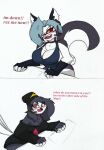  anthro big_breasts blush breasts cleavage clothed clothing comic duo english_text female helluva_boss hi_res loona_(helluva_boss) octavia_(helluva_boss) pace-maker small_waist text wide_hips 