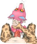  anal anal_penetration animal_crossing anthro bodily_fluids canid canine canis claydust doggystyle drooling duo female fluffy fluffy_tail freya_(animal_crossing) from_behind_position fur giraffe giraffid male male/female mammal nintendo penetration pink_body pink_fur saliva sex short_stack size_difference smaller_female tail wolf 