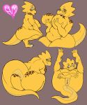 &lt;3 alphys anthro anus areola artevymutton bedroom_eyes big_breasts big_butt black_eyes breasts brown_background brown_spots buckteeth butt eyelashes eyewear female freckles freckles_on_breasts freckles_on_butt freckles_on_shoulders genitals glasses hi_res holding_breast huge_breasts huge_butt legs_up looking_at_viewer looking_back looking_back_at_viewer lying narrowed_eyes navel nipples nude on_back overweight overweight_female pussy rear_view reptile scales scalie seductive side_view simple_background smile solo spots teeth thick_thighs undertale_(series) wide_hips yellow_areola yellow_body yellow_nipples yellow_scales 