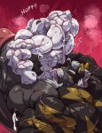  bear big_penis bodily_fluids breast_milking duo fellatio genitals growth hi_res huge_penis hyper hyper_genitalia hyper_penis lactating male male/male mammal marshiro moan muscle_growth muscle_worship muscular oral penile penis sex sucking vein 