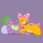  absurd_res anthro areola blush bodily_fluids breasts brown_areola brown_nipples cum cum_in_mouth cum_inside cum_on_self cumshot cute_fangs dragon duo ejaculation fellatio female friendship_is_magic fuzefurry genital_fluids genitals handjob hasbro hi_res koopa koopaling lips male male/female mario_bros multi_genitalia multi_penis my_little_pony nintendo nipples oral penile penis scalie sex spike_(mlp) thick_lips wendy_o._koopa 