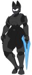  2022 absurd_res anthro armor black_armor dewwydarts energy_sword epic_games felid feline female fortnite grey_armor halo hi_res holding_melee_weapon lynx_(fortnite) mammal melee_weapon simple_background solo spartan_armor_(halo) standing sword thick_thighs weapon wearing_helmet white_background wide_hips 