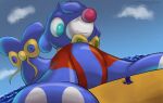  2020 beach cloud digital_media_(artwork) duo eye_contact feral fumus_(popplio) generation_7_pokemon hi_res looking_at_another low-angle_view macro male nintendo outside pit_(gameb9oy) pokemon pokemon_(species) popplio seaside suddendraft water 