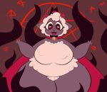  anthro bovid breasts caprine cult_of_the_lamb demon female hi_res lilfatpepper mammal overweight sheep solo thick_thighs 