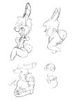  anthro bone canid canine canis carrot_(one_piece) chaoshetra coyote cyote digestion_noises digestion_sequence duo fatal_vore female female_prey lagomorph leporid male male/female male_pred mammal one_piece rabbit skull vore 