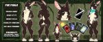  anthro big_butt butt english_text farmer girly hare hi_res invalid_tag lagomorph leporid male mammal model_sheet rabbit smile smirk solo tenkelly text thick thick_thighs 