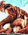  absurd_res anal anal_penetration anal_vore big_butt butt duo felid feline felis fur hi_res jaguar lagomorph leopard leporid macro macro_panther male male/male mammal micro nondu nondu_the_panther nsfw nude pantherine penetration rabbit sex sky spots vore 