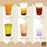  artist_logo artist_name brown_background bubble_tea commentary_request cup disposable_cup drink english_text food_focus food_name gelatin juice matcha_(food) no_humans original signature still_life striped striped_background yuki00yo 