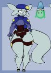  amper_(rittzler) amphibian anthro axolotl female marine mole_salamander rittzler salamander solo thick_thighs wide_hips 