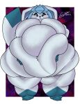  absurd_res anthro big_breasts big_butt breasts butt chubbyfennec eeveelution fat_anthro female generation_4_pokemon glaceon hi_res huge_breasts morbidly_obese morbidly_obese_anthro morbidly_obese_female nintendo obese obese_anthro obese_female overweight overweight_anthro overweight_female pokemon pokemon_(species) solo solo_focus 