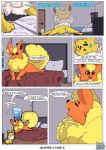  absurd_res bed digital-novarts duo eeveelution feral flareon fluffy fluffy_tail furniture generation_1_pokemon hi_res jolteon nintendo paws pencil_(disambiguation) pokemon pokemon_(species) tail text 