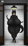  animated anthro areola balls big_areola big_balls big_breasts big_butt big_nipples big_penis black_body black_fur bone breasts butt canid canine digital_media_(artwork) erection female foreskin fur genitals gynomorph hair huge_breasts huge_penis humanoid_genitalia humanoid_penis hyper hyper_genitalia hyper_penis intersex looking_at_viewer malo mammal monster nipples nude penis psychoticwalrus pussy scp-1471 scp-1471-a scp_foundation short_playtime skull skull_head solo thick_thighs 