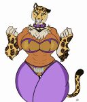  absurd_res anthro big_breasts big_butt breasts butt felid feline female hi_res jaguar king_(tekken) mammal muscular pantherine panthra78 solo strong_female tekken 