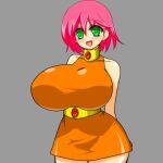  bad_source breasts dress final_fantasy final_fantasy_v gigantic_breasts green_eyes happy huge_breasts impossible_clothes impossible_shirt l_suc_(artist) large_breasts lenna_charlotte_tycoon looking_at_viewer open_mouth pink_hair princess shirt thick_thighs thighs tight_clothes wide_hips 