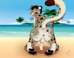  anthro anus balls beach butt feet felid foot_focus foreskin geeo genitals hi_res male mammal pantherine penis presenting presenting_anus presenting_balls presenting_penis raised_tail sand sea seaside snow_leopard solo spread_anus spread_butt spreading stretched_anus tail teasing umbrose water 