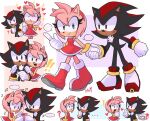  &lt;3 2023 amy_rose anthro cellphone clothing cookie duo ellipsis eulipotyphlan exclamation_point eye_contact female food footwear gloves hand_holding handwear heartludwig hedgehog hi_res looking_at_another male male/female mammal musical_note open_mouth open_smile phone question_mark sega shadow_the_hedgehog signature simple_background smile sonic_the_hedgehog_(series) 