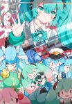  1girl :3 :d aqua_bow aqua_bowtie aqua_eyes aqua_hair aqua_necktie bandaid bandaid_on_face blue_hair blush_stickers bow bowtie character_doll character_request cherry crane_game food fruit hair_ornament hairclip hand_on_glass hat hatsune_miku highres magical_mirai_miku magical_mirai_miku_(2021) musical_note necktie panties peaked_cap pink_hair project_sekai sakura_miku school_uniform smile solo star_(symbol) sunfish3939 tiara twintails underwear vocaloid white_panties yuki_miku yuki_miku_(2017) yuki_miku_(2019) yuki_miku_(2022) 