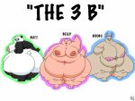  2018 3_toes 4:3 5_fingers anthro areola bar_emanata barefoot batspid2 bear belly big_areola big_belly big_breasts big_butt big_nipples biped black_body black_fur black_nose blue_eyes breasts butt cel_shading claws digital_drawing_(artwork) digital_media_(artwork) ear_markings emanata english_text eyebrows eyelashes eyewear facial_markings feet female fingers frill_(anatomy) front_view fur gesture giant_panda glasses green_eyes group hair hand_on_breast head_crest head_frill head_markings huge_areola huge_breasts huge_butt huge_nipples huge_thighs hyper hyper_belly hyper_breasts hyper_butt hyper_hips hyper_thighs juna_(batspid2) lagomorph leg_markings leporid lizard loa_(batspid2) looking_at_viewer looking_back love_handles mammal markings mask_(marking) membrane_(anatomy) membranous_frill morbidly_obese morbidly_obese_anthro morbidly_obese_female multicolored_body multicolored_fur navel nipples nude_anthro nude_female obese obese_anthro obese_female open_mouth overweight overweight_anthro overweight_female pawpads pink_areola pink_body pink_nipples pink_skin puffy_areola puffy_nipples purple_eyes rabbit raised_arm reptile scalie scut_tail shaded short_tail signature silhouette simple_background smile socks_(marking) sofia_(batspid2) standing tail tan_areola tan_body tan_fur tan_nipples text thick_thighs three-quarter_view toe_claws toes trio two_tone_body two_tone_fur v_sign white_background white_body white_fur white_hair 