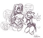  absurd_res amy_rose anthro big_breasts blush bottomwear breasts clothed clothing clothing_lift dialogue dress dress_lift duo eulipotyphlan female hedgehog hi_res lagomorph leporid mammal mature_female partially_clothed rabbit ramdoctor sega shirt sketch skirt sonic_the_hedgehog_(series) topwear vanilla_the_rabbit 