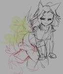  dog_ears duo fart farting_on_face feline_ears female humanoid intersex intersex/female skeptical_(artist) sketch tail temmie_(undertale) undertale undertale_(series) 