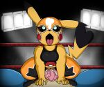  &lt;3 arena bodily_fluids breasts clothing cosplay_pikachu_(costume) cum cum_in_pussy cum_inside duo female feral fighting_ring first_person_view from_behind_position generation_1_pokemon generation_4_pokemon genital_fluids genitals larger_male lucario male male/female nintendo on_bottom on_top open_mouth orgasm orgasm_face penetration penile penile_penetration penis penis_in_pussy pikachu pikachu_libre pokemon pokemon_(species) pussy sex size_difference smaller_female smaller_penetrated tail thebaseballfur tongue tongue_out torn_clothing vaalkizuk vaginal vaginal_penetration vein veiny_penis 