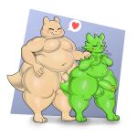  &lt;3 1:1 2023 3_toes 4_fingers absurd_res anthro balls belly big_belly biped blush digital_media_(artwork) drawee_draws duo erection eyes_closed feet fingers genitals hi_res male navel nude pecs penis rain_world simple_background slugcat_(rain_world) smile thick_thighs toes wide_hips 
