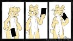  absurd_res ambiguous_gender anthro canid canine canis censor_bar domestic_dog drayventhal eating eating_censor_bar fluffy food fur hi_res humor mammal multicolored_body multicolored_fur physical_censor_bar solo standing toony two_tone_body two_tone_fur yellow_body yellow_fur 