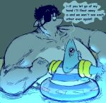  anthro duo english_text eye_patch eyewear fish guttergoon hand_holding hi_res male marine shark text 