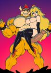  abs anthro armwear balls biceps big_balls big_breasts big_butt big_muscles big_penis blonde_hair blue_eyes bowser bracelet breasts butt clothing crown curvy_figure duo elbow_gloves female footwear genitals gloves hair handwear headgear high_heels horn huge_muscles huge_penis human human_on_anthro interspecies jewelry koopa larger_male legwear lips looking_at_viewer looking_down male male/female mammal mario_bros mostly_nude mostly_nude_female muscular muscular_anthro muscular_male nintendo nipples nude nude_male pecs penis pink_nipples pokkuti princess_peach red_eyes red_hair scales scalie sitting_on_penis size_difference smaller_male spiked_bracelet spikes stockings thick_lips thick_thighs vein veiny_muscles veiny_penis voluptuous voluptuous_female wide_hips yellow_body yellow_scales 