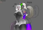  absurd_res animatronic anthro big_breasts bodily_fluids breasts bunny_costume canid canine canis clothing costume demon dominant dominant_female duo female female/female five_nights_at_freddy&#039;s five_nights_at_freddy&#039;s:_security_breach genitals helluva_boss hi_res imminent_sex kissing leotard liafurr loona_(helluva_boss) machine mammal moan nipple_piercing nipples piercing pussy robot roxanne_wolf_(fnaf) saliva saliva_string scottgames steel_wool_studios submissive submissive_female tail tail_motion tailwag thick_thighs wolf 