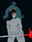  alien breasts chubby_female female grin hi_res homestuck horn horned_humanoid humanoid ms_paint_adventures not_furry sharp_teeth sillysillay small_breasts smile smug_face solo teeth terezi_pyrope troll_(homestuck) webcomic 