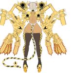  animal_humanoid armor big_breasts black_clothing black_legwear black_thigh_highs blonde_hair breasts brown_body brown_skin cat_humanoid chainsaw clothed clothing dark_body dark_skin digital_media_(artwork) eden&#039;s_ritter_grenze felid felid_humanoid feline feline_humanoid gold_weapon green_eyes hair huge_breasts humanoid legwear mammal mammal_humanoid meow_mao_(eden&#039;s_ritter_grenze) monster_girl_(genre) naglfar navel power_tool roller_skates solo thick_thighs thigh_highs tools visor 