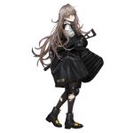  1girl black_bag black_coat black_footwear black_pantyhose black_vest boots brown_hair character_name closed_mouth clothes_writing coat crossed_bangs expressionless full_body girls&#039;_frontline gun h&amp;k_ump h&amp;k_ump45 hair_between_eyes hair_ornament heckler_&amp;_koch holding holding_gun holding_weapon infukun knee_pads long_hair looking_at_viewer looking_back no_scar off_shoulder official_alternate_costume official_art one_side_up pantyhose shell_jacket shirt simple_background solo standing submachine_gun torn_clothes torn_pantyhose transparent_background ump45_(girls&#039;_frontline) ump45_(winter_journey)_(girls&#039;_frontline) very_long_hair vest weapon white_shirt yellow_eyes 