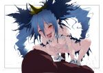  1boy 1girl assertive_female blue_hair blush bombergirl breasts drill_hair gloves guided_penetration highres lewisia_aquablue long_hair nude onsen_nakaya open_mouth quiz_magic_academy saliva sex sketch small_breasts smile squatting_cowgirl_position sweat teeth tongue tongue_out twin_drills vaginal yellow_eyes 