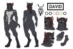  absurd_res danglebat dasyurid dasyuromorph david_(danglebat) fycroh hi_res liltaiga4 male mammal marsupial model_sheet tasmanian_devil 